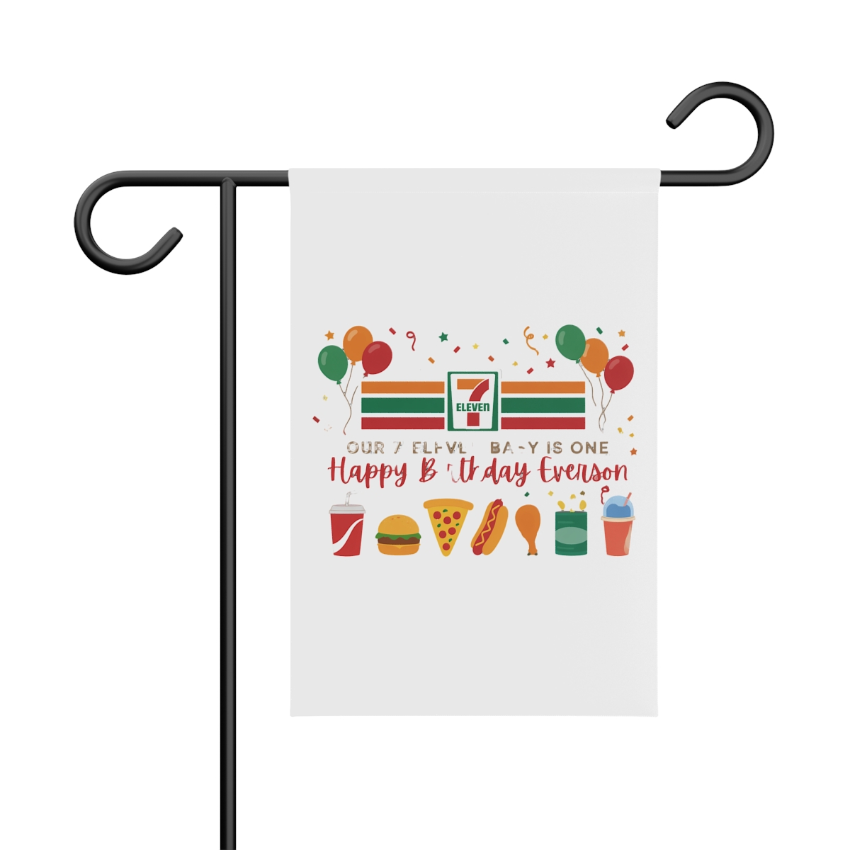 Retro 7-Eleven Banner Flag | Editable Vintage Wall Art - Official posters merchandise