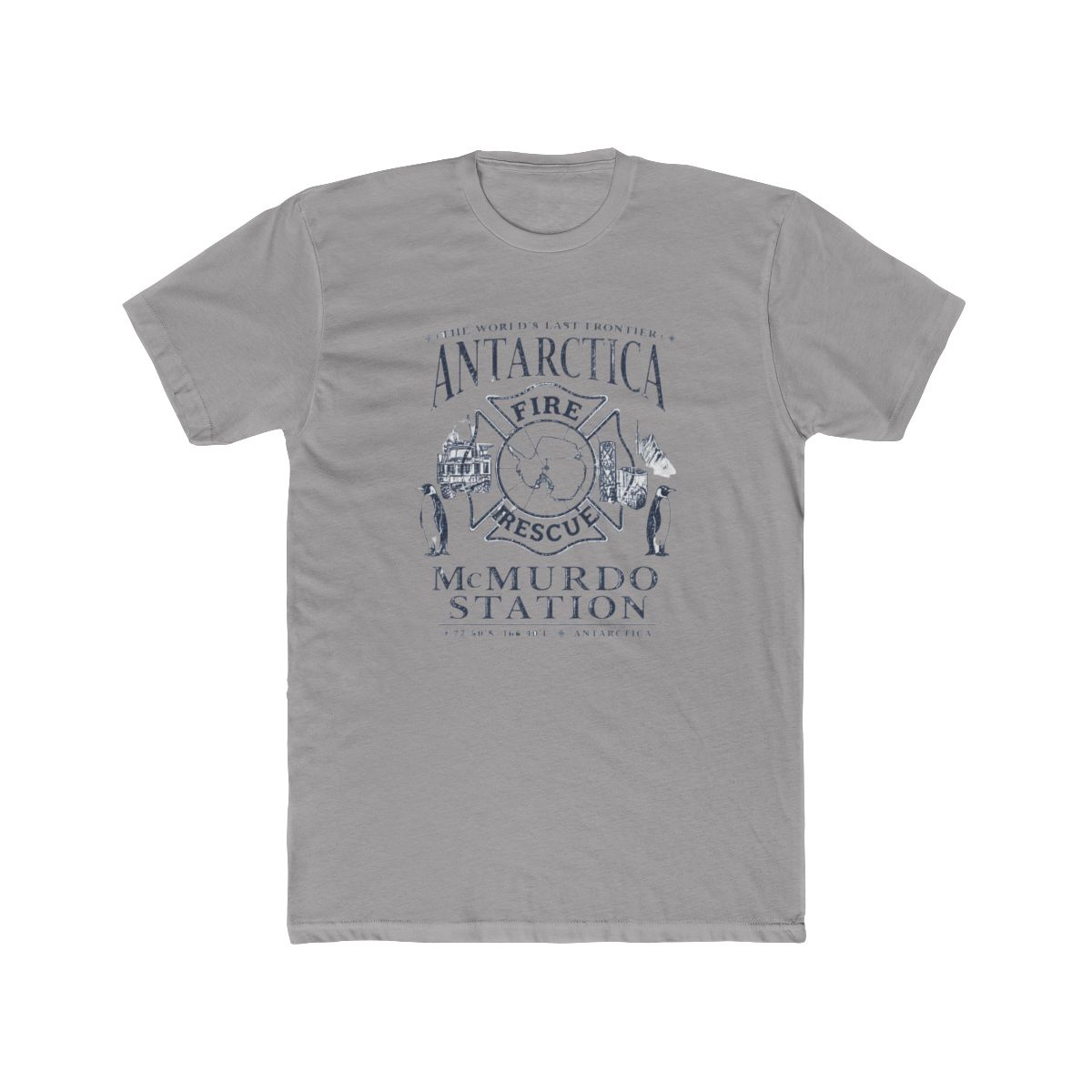 Antarctica McMurdo Station Fire & Rescue Penguins T Shirt - Official t-shirts merchandise