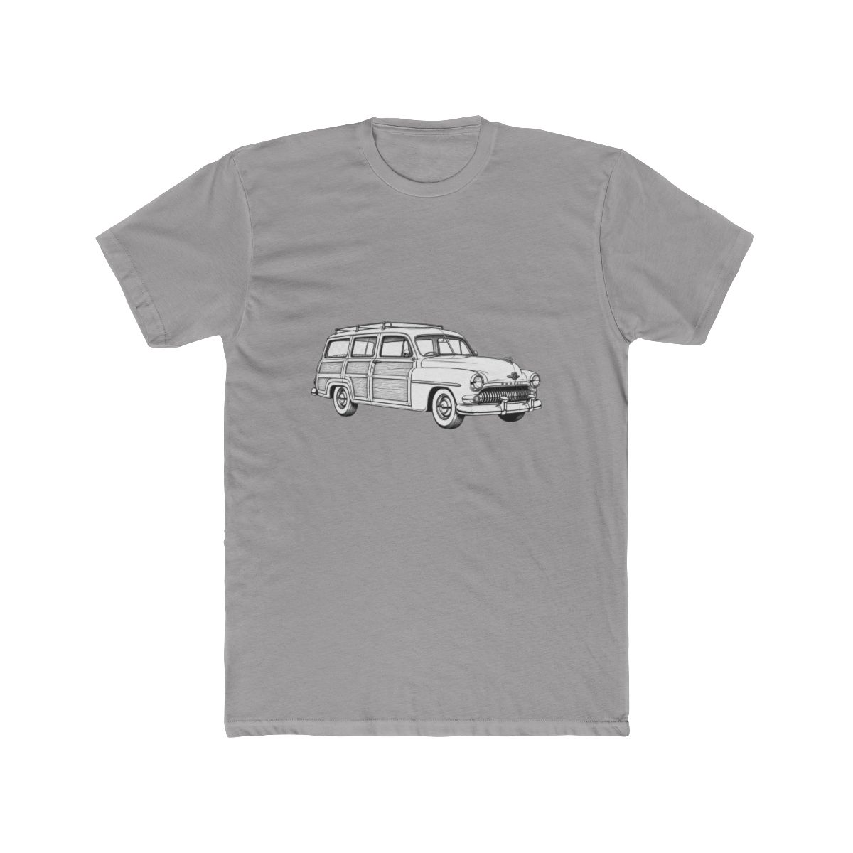 Black and White 1950 Mercury Woody Station Wagon T Shirt - Official t-shirts merchandise