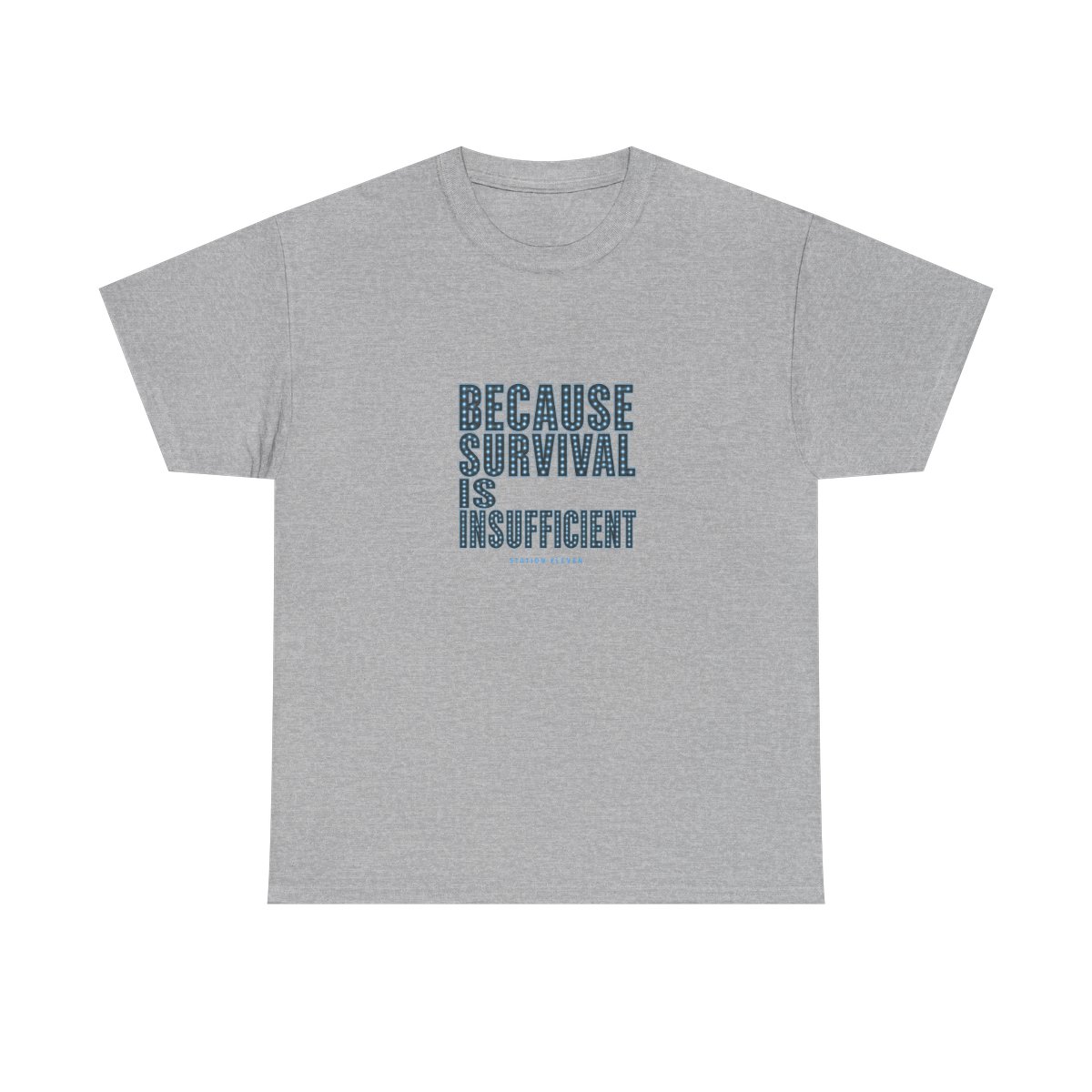 Station Eleven "Because survival is insufficient" Unisex Tee - alternate angle 5, merchandise