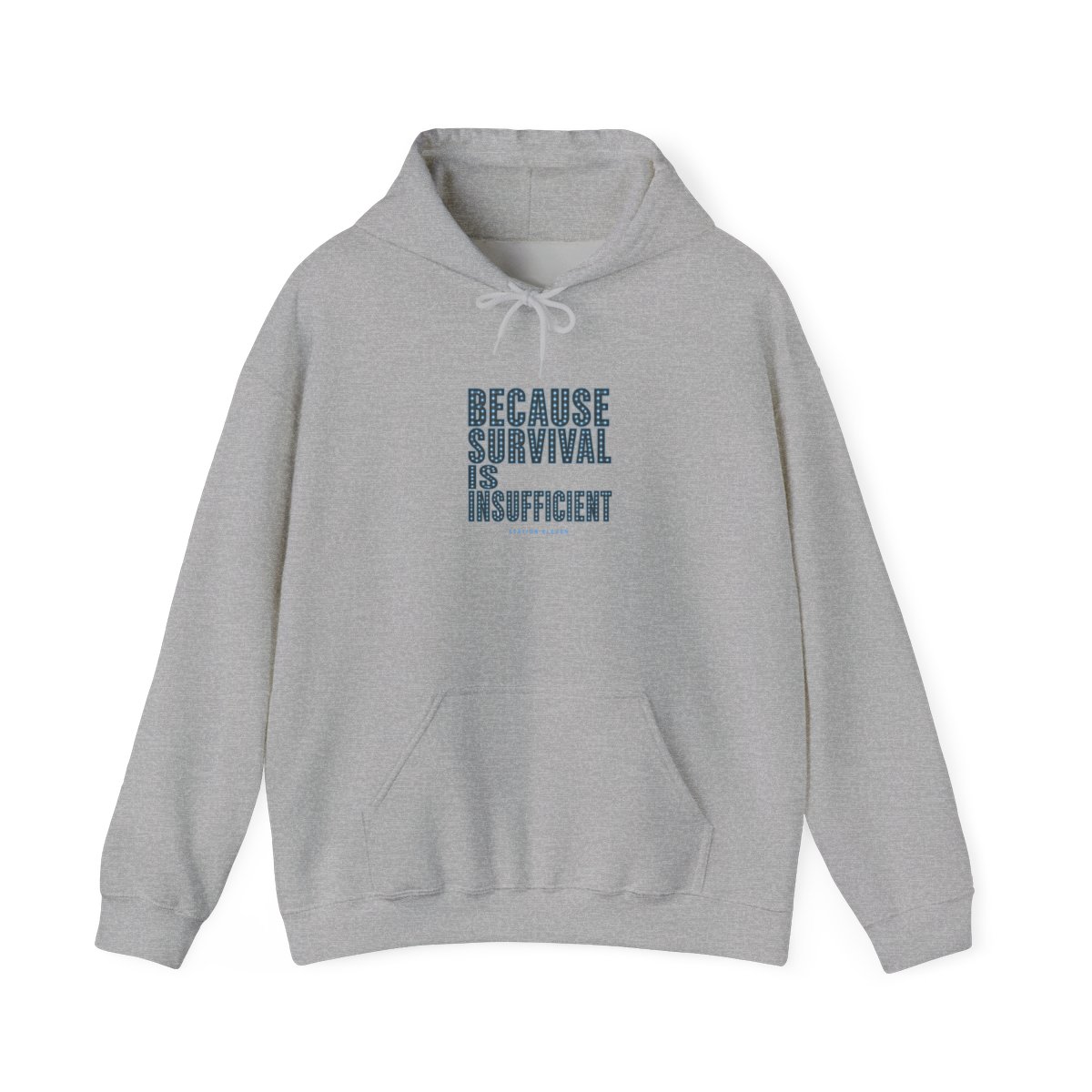 Station Eleven "Because survival is insufficient" Hoodie - alternate angle 3, merchandise