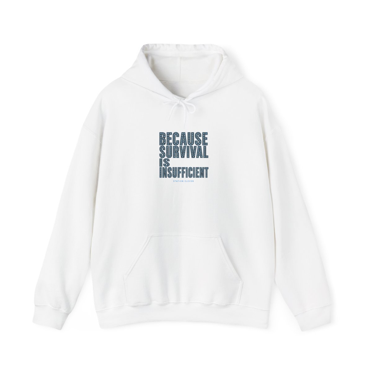 Station Eleven "Because survival is insufficient" Hoodie - alternate angle 4, merchandise